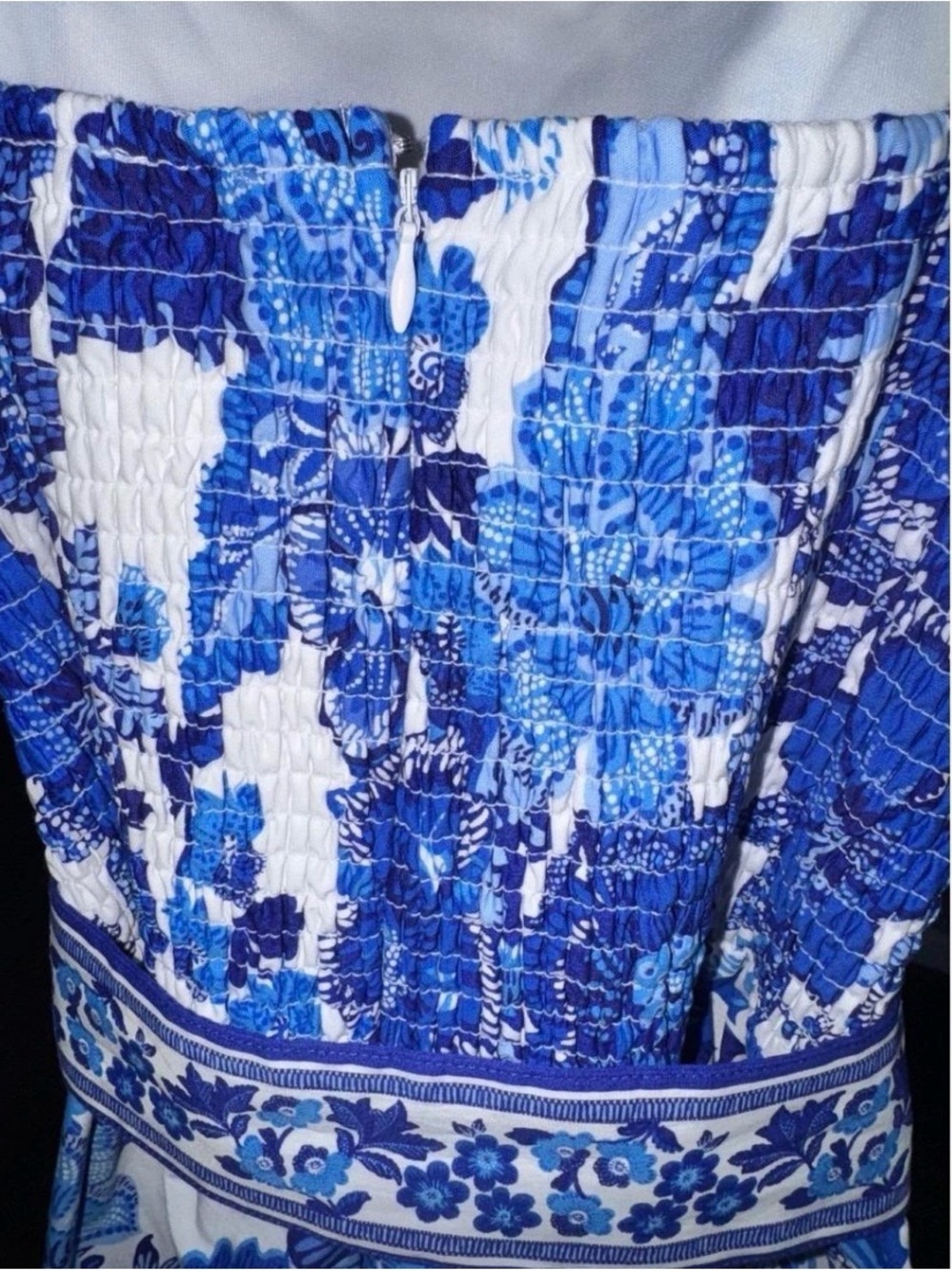 Joie White and Blue Floral Mini Sundress - Picture 7 of 9